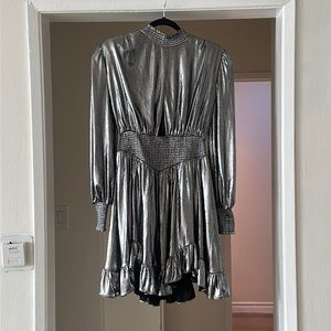 Silver retrofete party dress